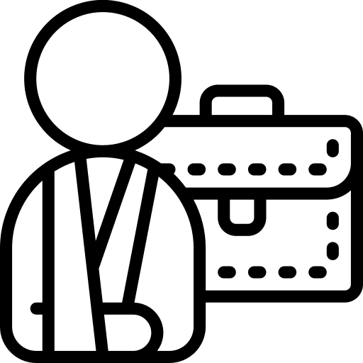 Workplace security accident agreement icon