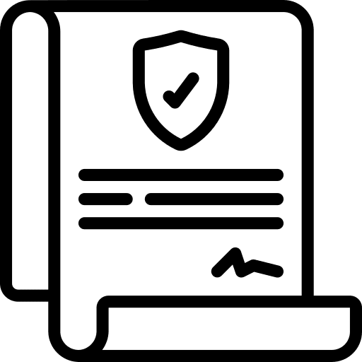 Insurance policy insurance policy check mark guarantee icon