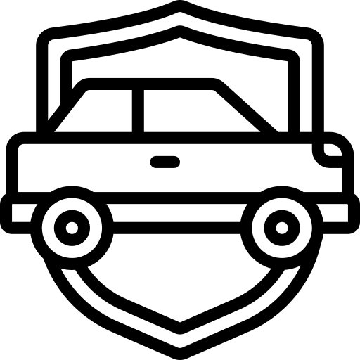 Car insurance vehicle transport insurance icon