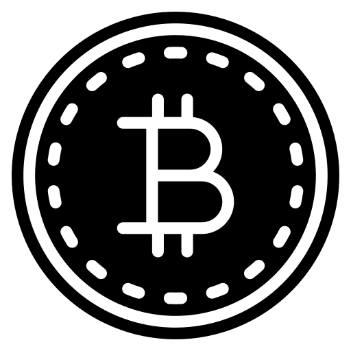 Bitcoin currency banking cryptocurrency icon