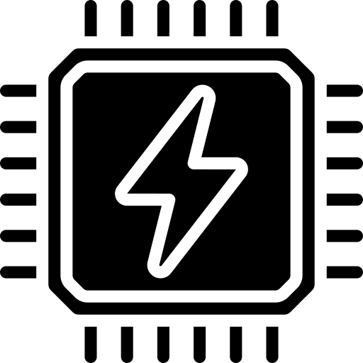 Processing electronics processing power icon