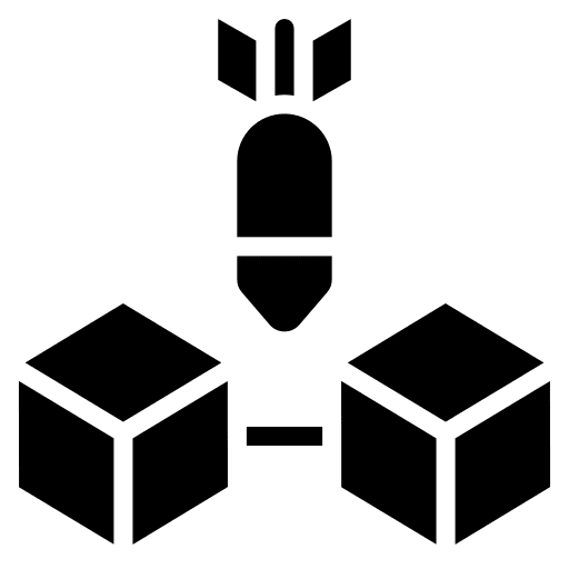 Attack blockchain attack attacking icon