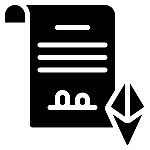 Smart contracts format document smart contracts icon