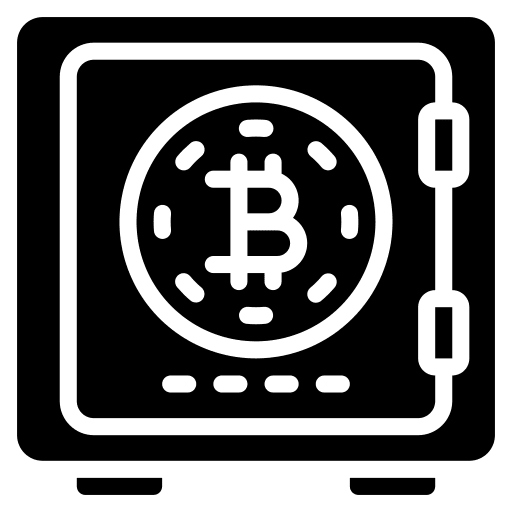 Safe box bitcoin safe locker icon