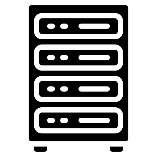 Servers device technology electronics icon