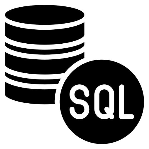 Sql server computer programming coding icon
