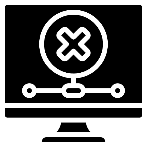No connection no signal network no connection icon