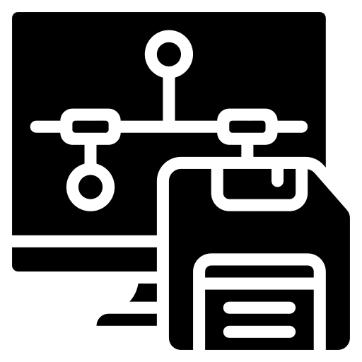 Save file server floppy disk data icon