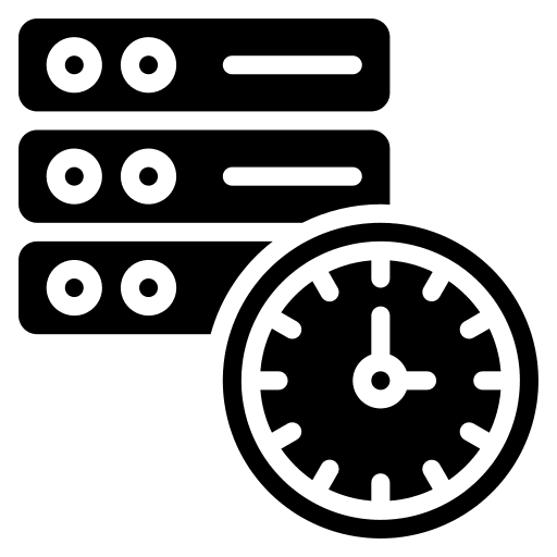 Server traffic network data server seo and web icon