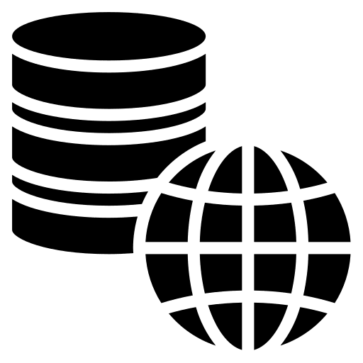 Cloud data cloud computing server internet icon