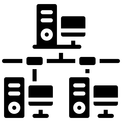 Computer networks screen electronics technology icon