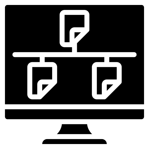 Folder network computer documents folder network icon