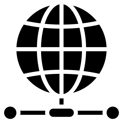 Network connection seo and web networking worldwide icon