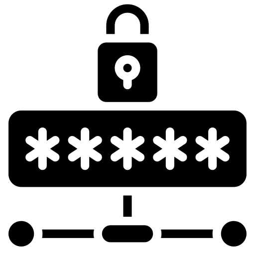 Private network security private network padlock icon