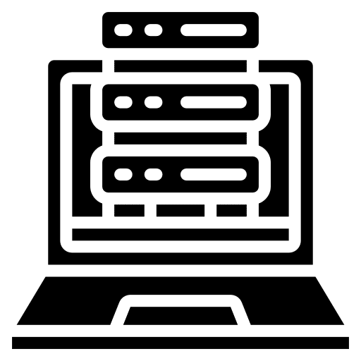 Server control server control laptop networking icon
