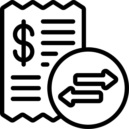 Fees transaction banking payment icon