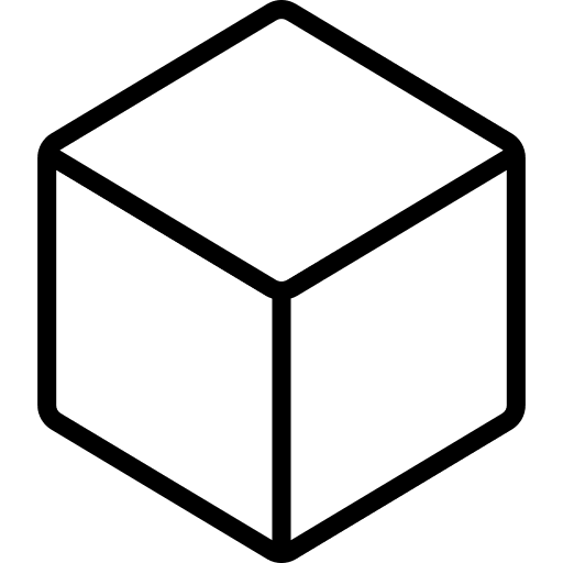 Blockchain geometry cube cryptocurrencies icon