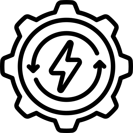 Energy saving electronics energy environment icon