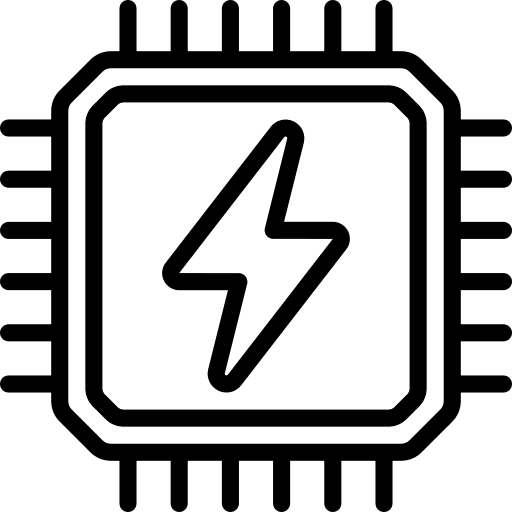 Processing ram electronics processing icon