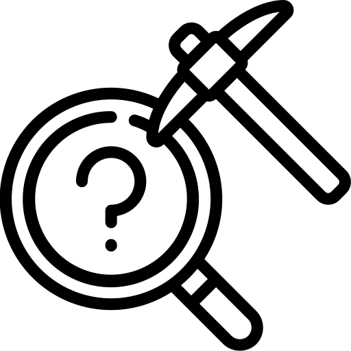 Speculate speculate loupe business and finance icon