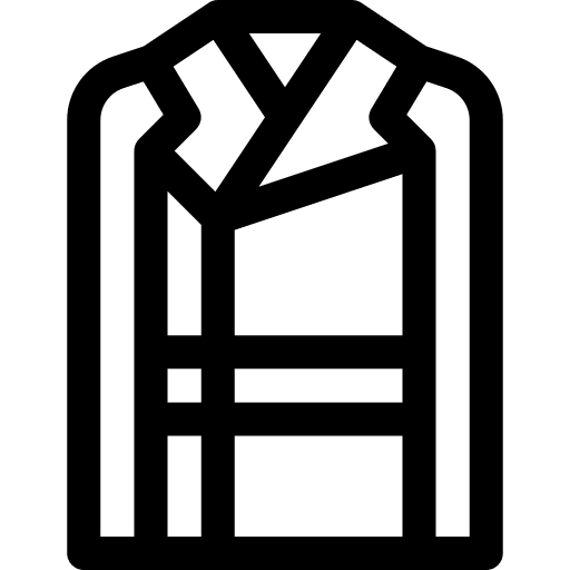 Trench coat garment coat clothing icon