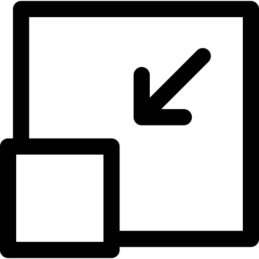 Minimize sign ui arrows user interface icon
