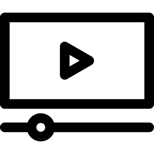 Movie video player movie multimedia option icon