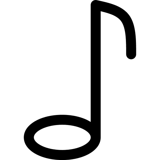 Music note quaver music and multimedia music note icon