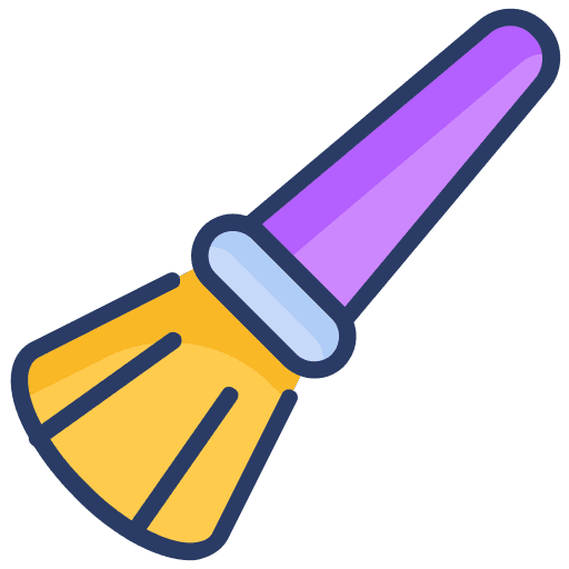 Blush brush make up cosmetics blush brush icon