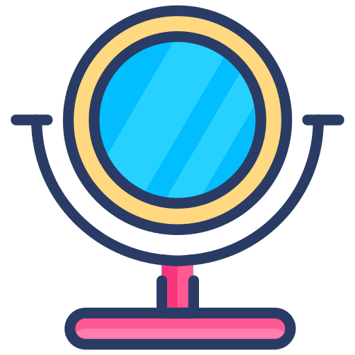 Mirror beauty tool mirror icon Mirror beauty tool mirror icon