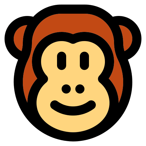 Monkey animal zoo animals icon