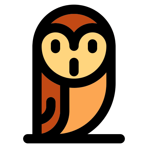 Owl animal kingdom wild life animals icon