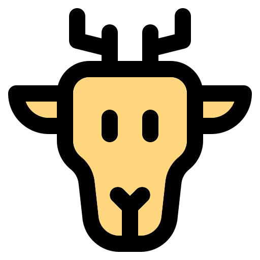 Deer animals zoo animal kingdom icon Deer animals zoo animal kingdom icon