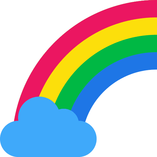 Rainbow rainbow meteorology weather icon
