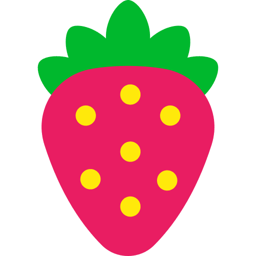 Strawberry vegan food strawberry icon