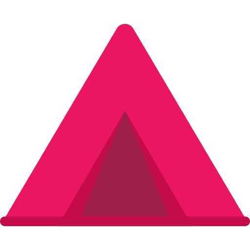 Tent adventure tent camping icon