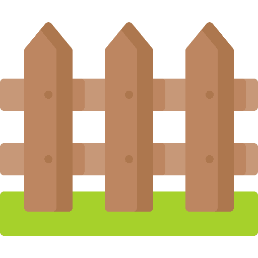 Fence fence farming and gardening picket fence icon