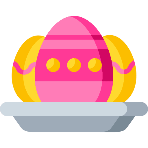 Easter eggs celebration holidays decoration icon Easter eggs celebration holidays decoration icon