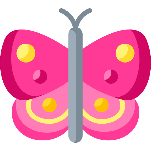 Butterfly bugs fly animals icon Butterfly bugs fly animals icon
