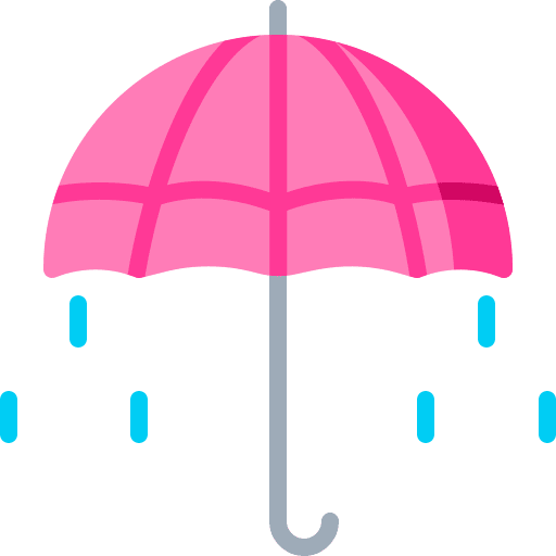 Umbrella weather protection rainy icon Umbrella weather protection rainy icon