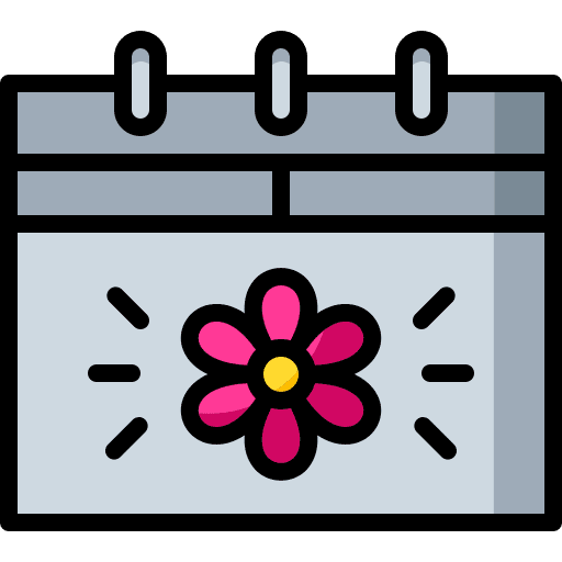 Calendar season springtime schedule icon Calendar season springtime schedule icon
