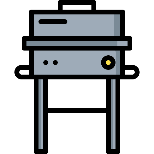 Grill food and restaurant grill cooking equipment icon