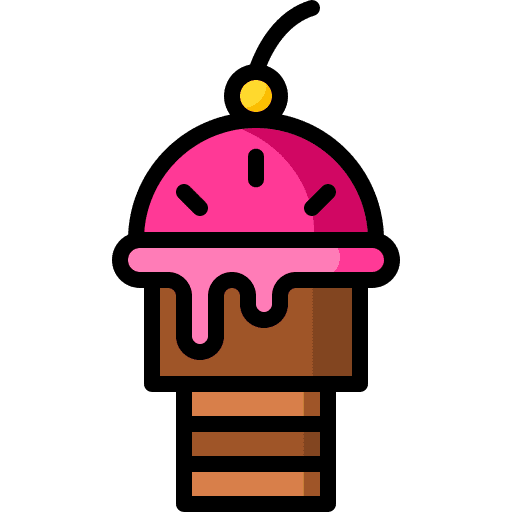 Ice cream food and restaurant sweet dessert icon Ice cream food and restaurant sweet dessert icon