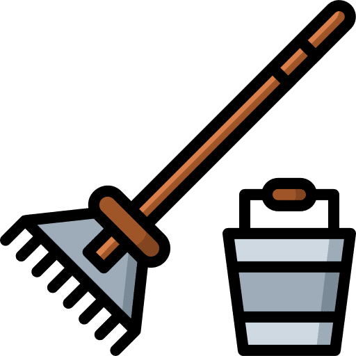 Rake tool fork farming and gardening icon Rake tool fork farming and gardening icon