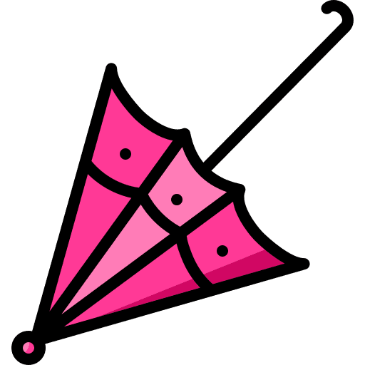 Umbrella rain weather protection icon Umbrella rain weather protection icon