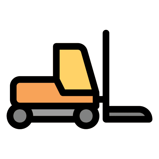 Forklift industrial lift transportation icon Forklift industrial lift transportation icon