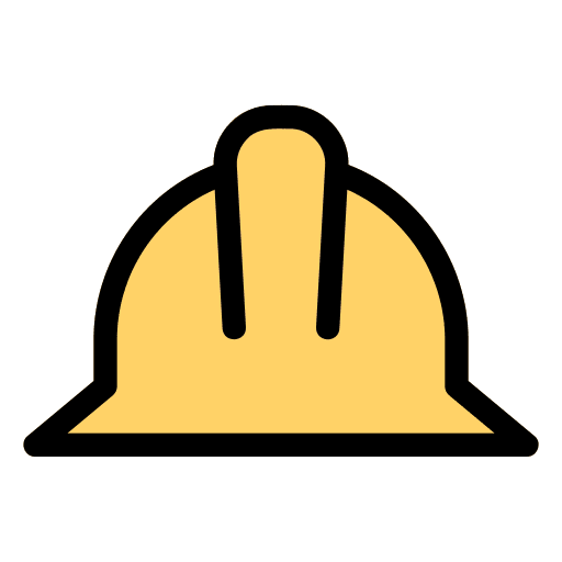 Helmet protection construction and tools industry icon Helmet protection construction and tools industry icon