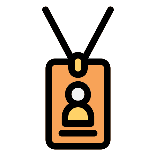 Id card identification pass identity icon Id card identification pass identity icon