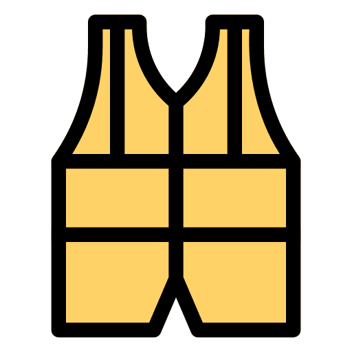 Reflective vest vest buoy clothes vest icon
