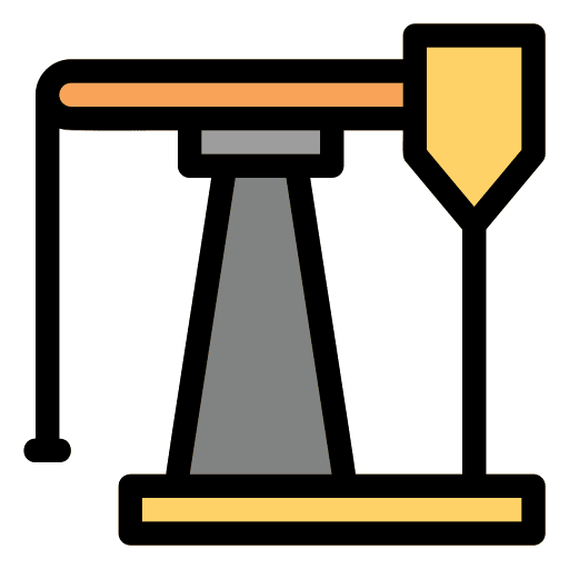 Petroleum refinery oil station tower icon Petroleum refinery oil station tower icon
